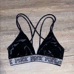 VS Pink velvet bralette